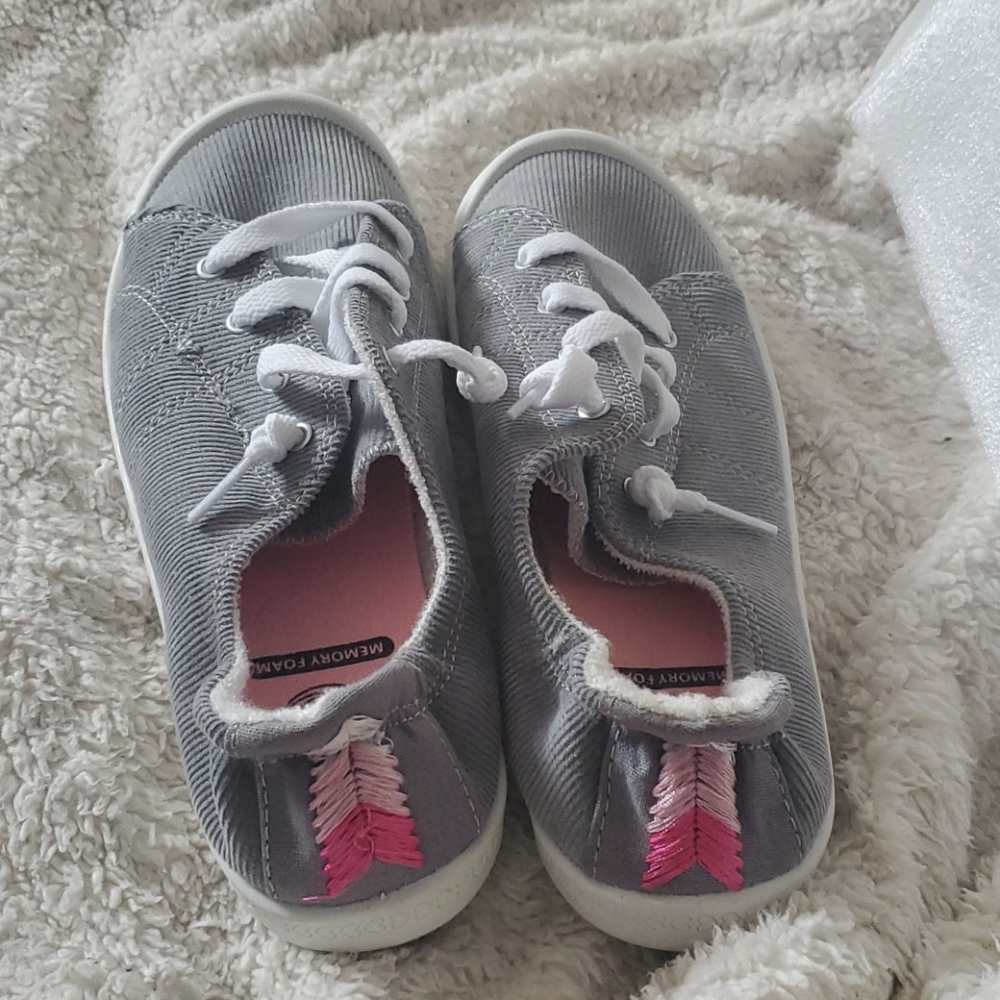 Gray sneakers